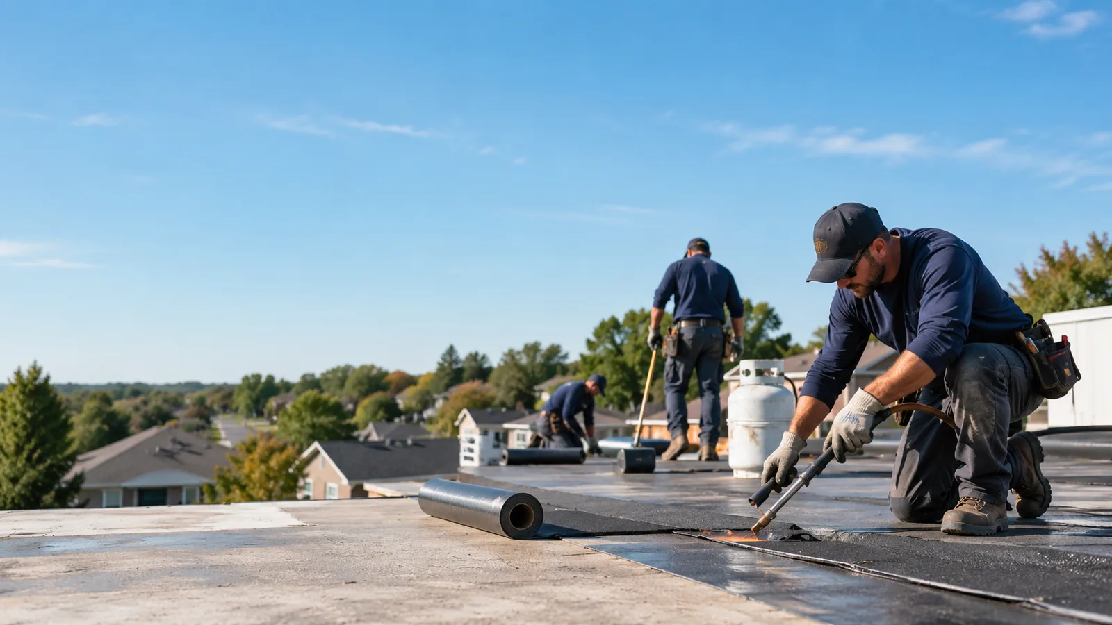 Flat Roof Leak Repair providers in Fithian, IL